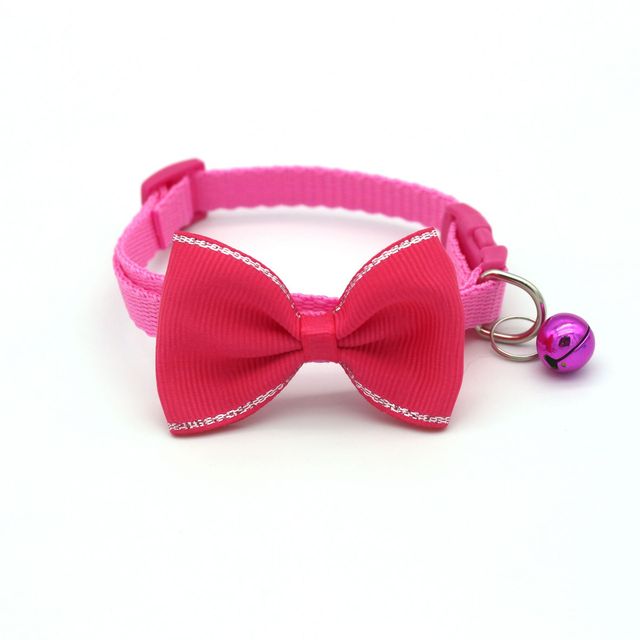 Bow and Bell Pet Collar