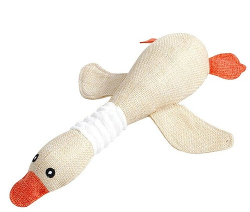 35CM Cloth Pet Dog Chewing Sound Toy Cartoon Goose