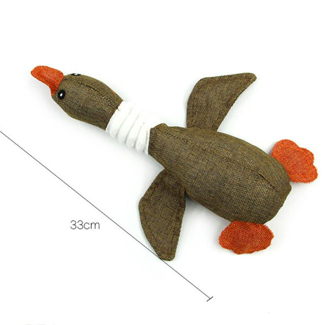 35CM Cloth Pet Dog Chewing Sound Toy Cartoon Goose